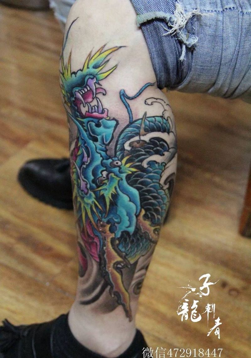 最近龙头作品纹身图片