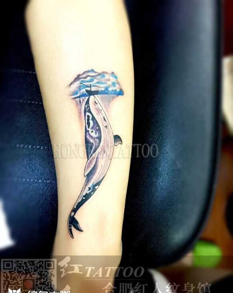 鲸鱼纹身图片