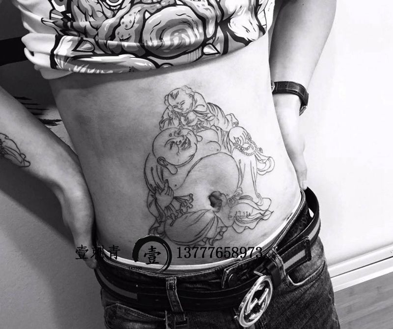 未完成纹身图片