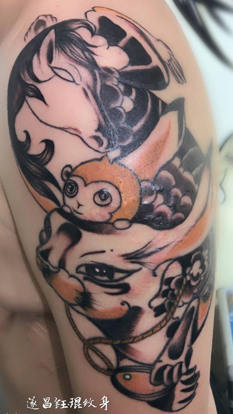 大臂设计图纹身图片