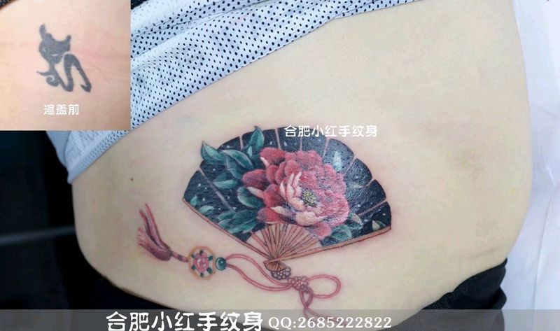 遮盖旧纹身纹身图片_背部纹身图案