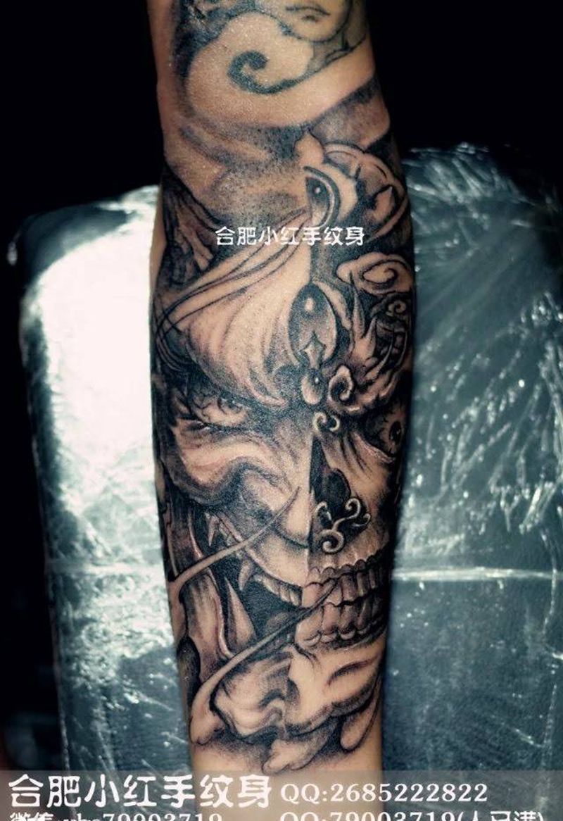 半包小臂纹身图片