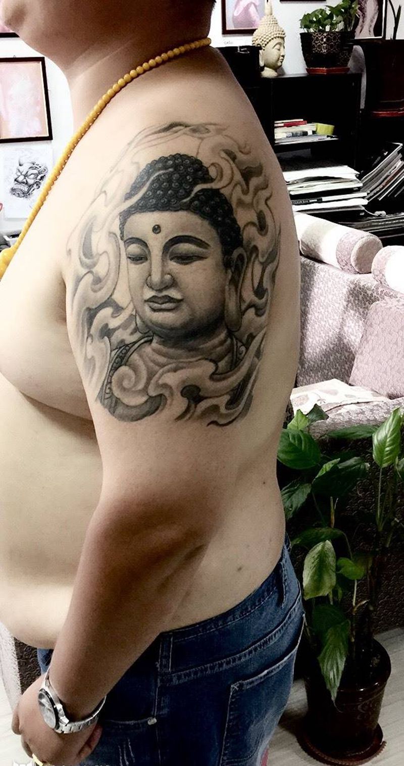 佛纹身图片