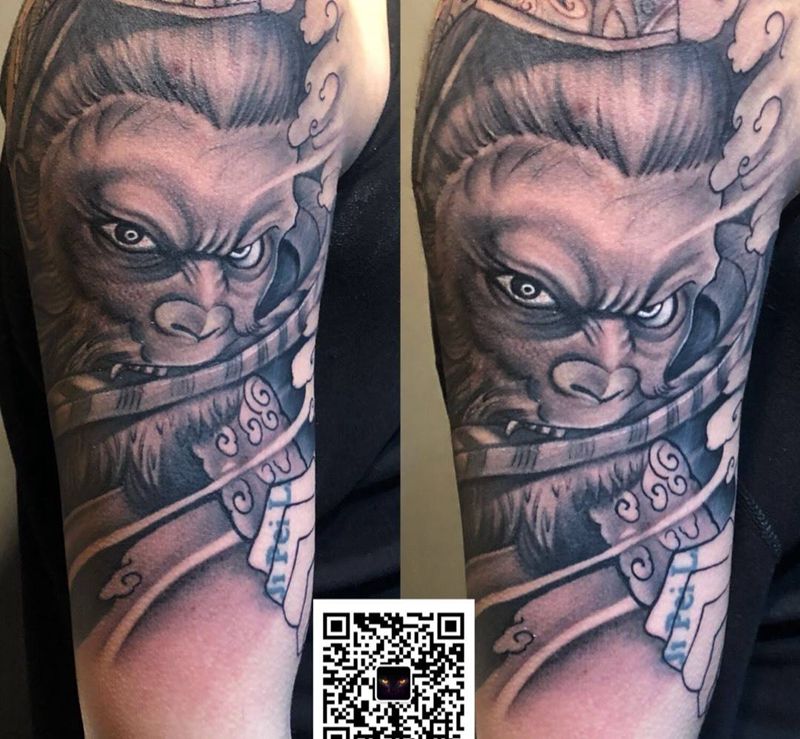 齐天大圣 未完纹身图片