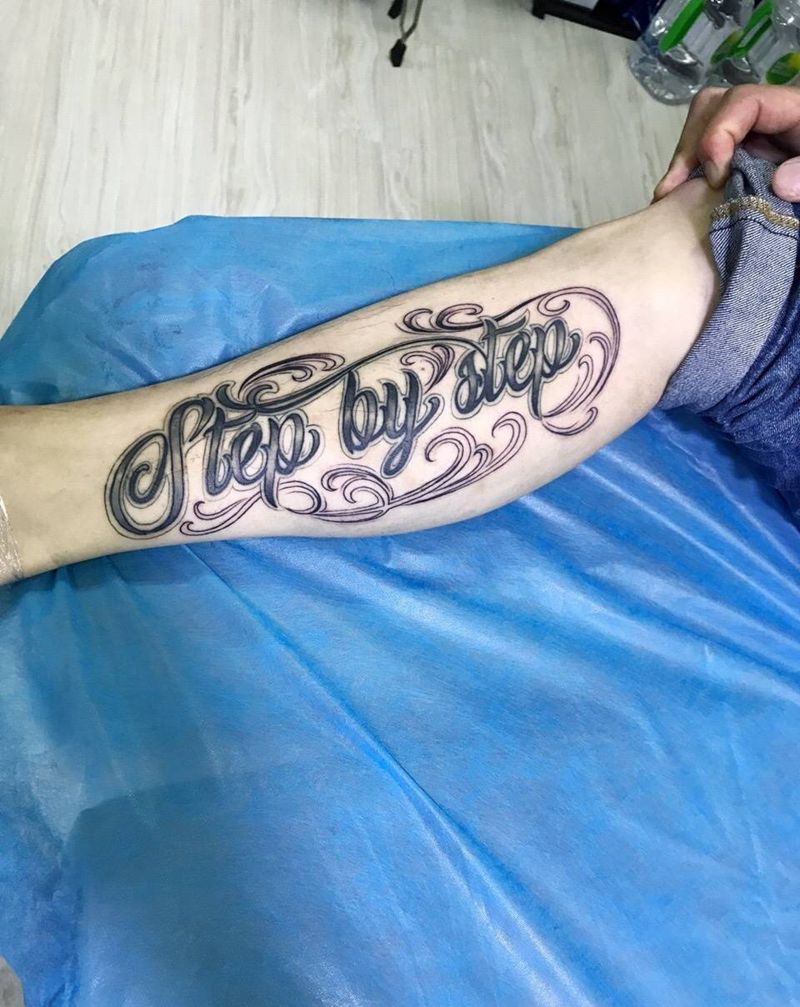 花体英文在加花纹身图片