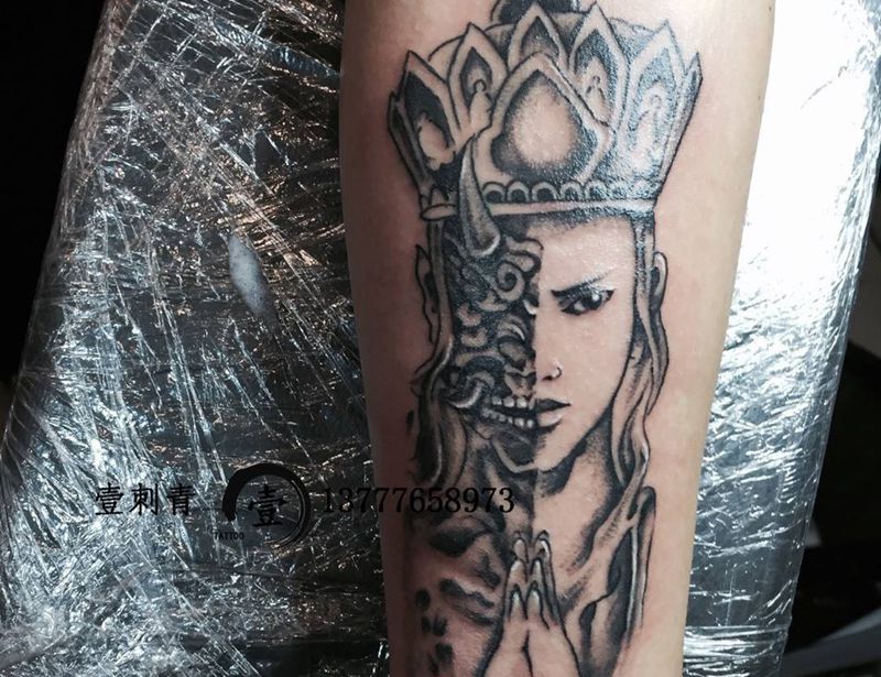 一念之间纹身图片