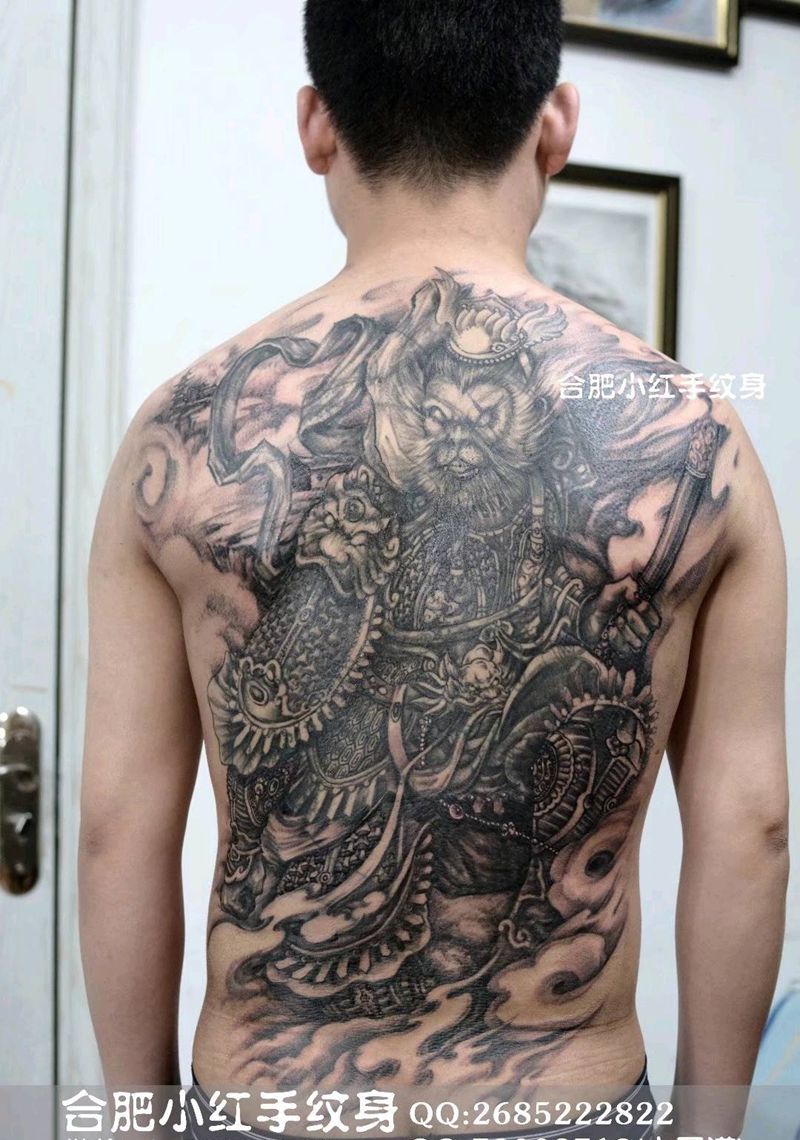 二郎哥向猴哥的演变过程。纹身图片