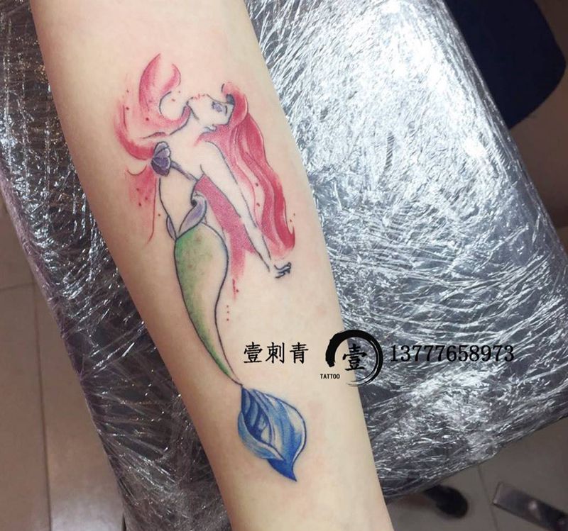 美人鱼纹身图片
