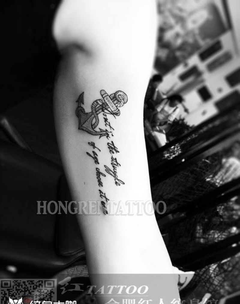 船锚⚓️纹身图片