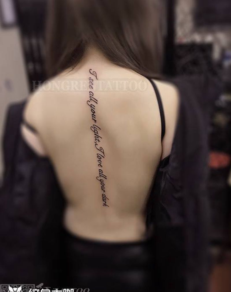 脊椎tattoo纹身图片