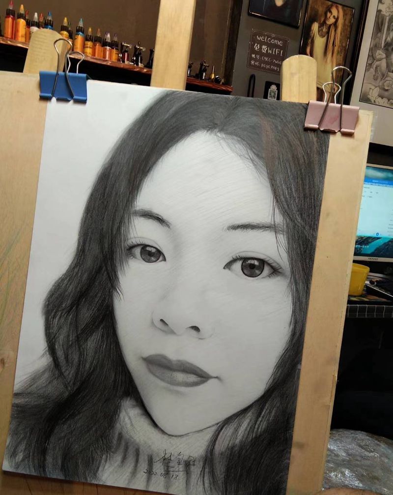 画画纹身图片_腹部纹身图案