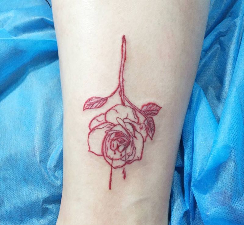 小花花纹身图片