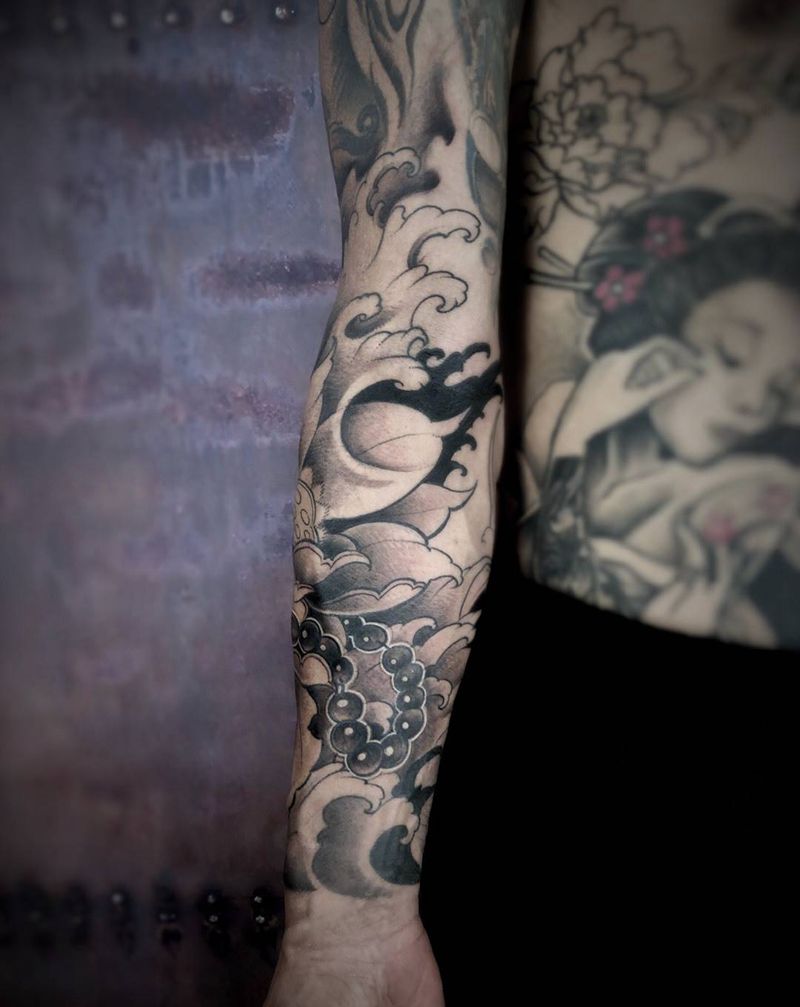 修改花臂未完成纹身图片