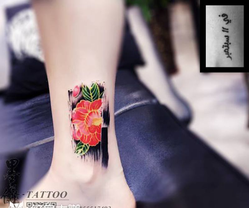 覆盖tattoo纹身图片_腿部纹身图案