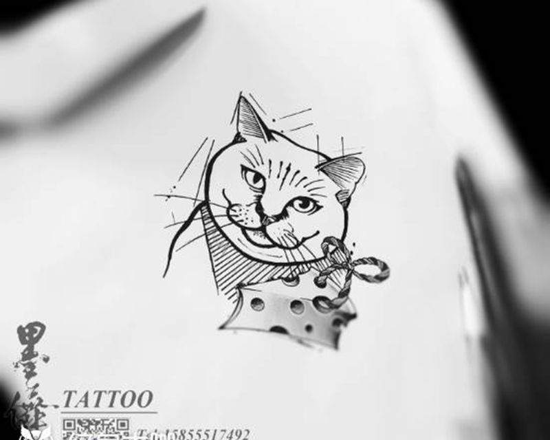 手稿tattoo纹身图片_肩部背部纹身图案