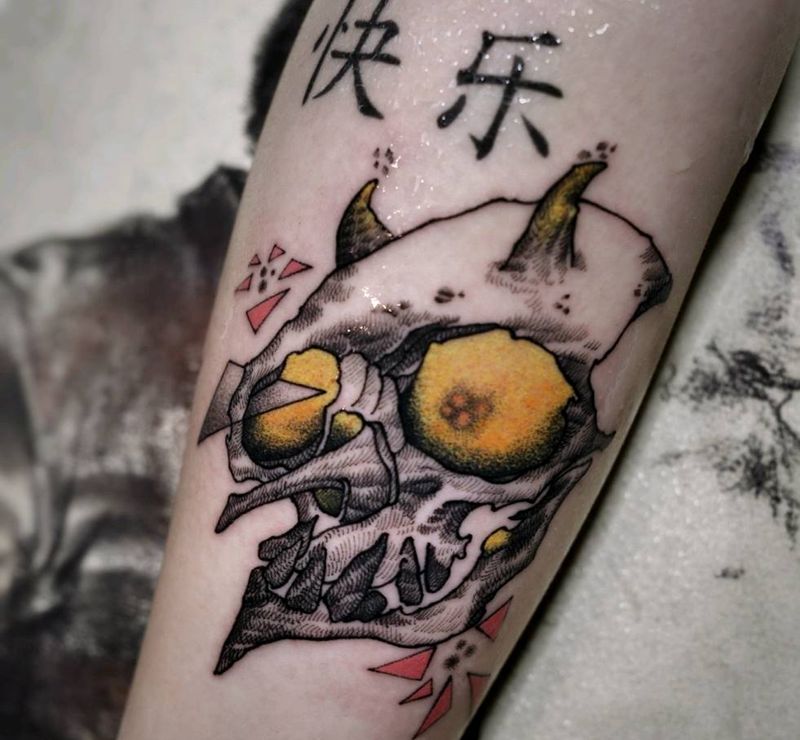 自然刺青處-成为前 作品纹身图片_手部手臂欧美写实几何纹身图案