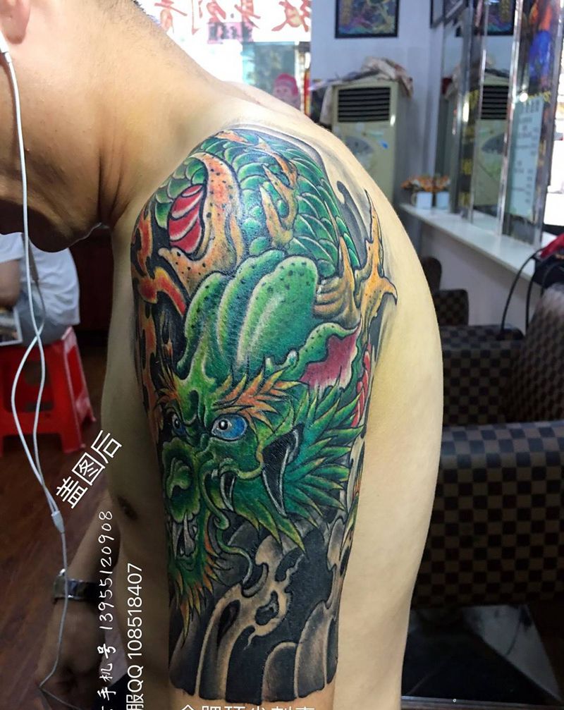 盖图纹身全过程纹身图片