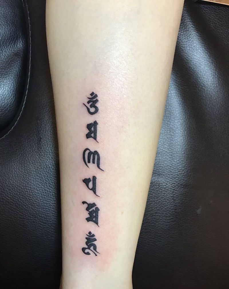 小清新纹身图片_成品脚部欧美清新传统静物字符纹身图案