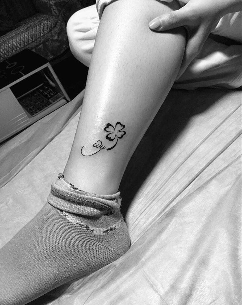 字母纹身纹身图片_成品脚部手部肩部清新字符图腾纹身图案