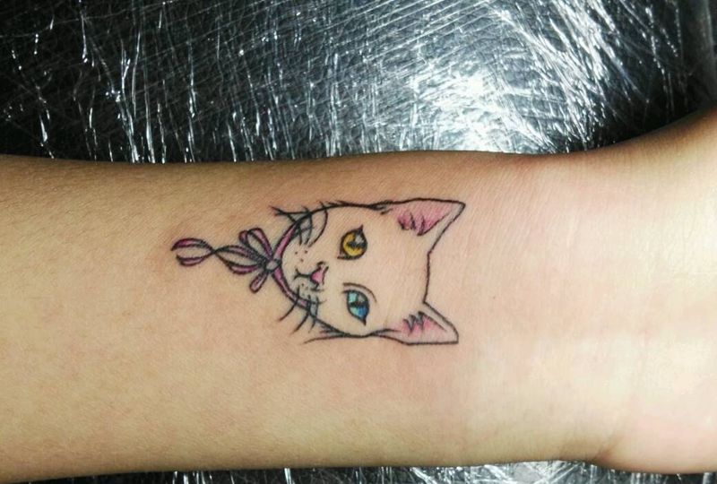 小猫纹身图片