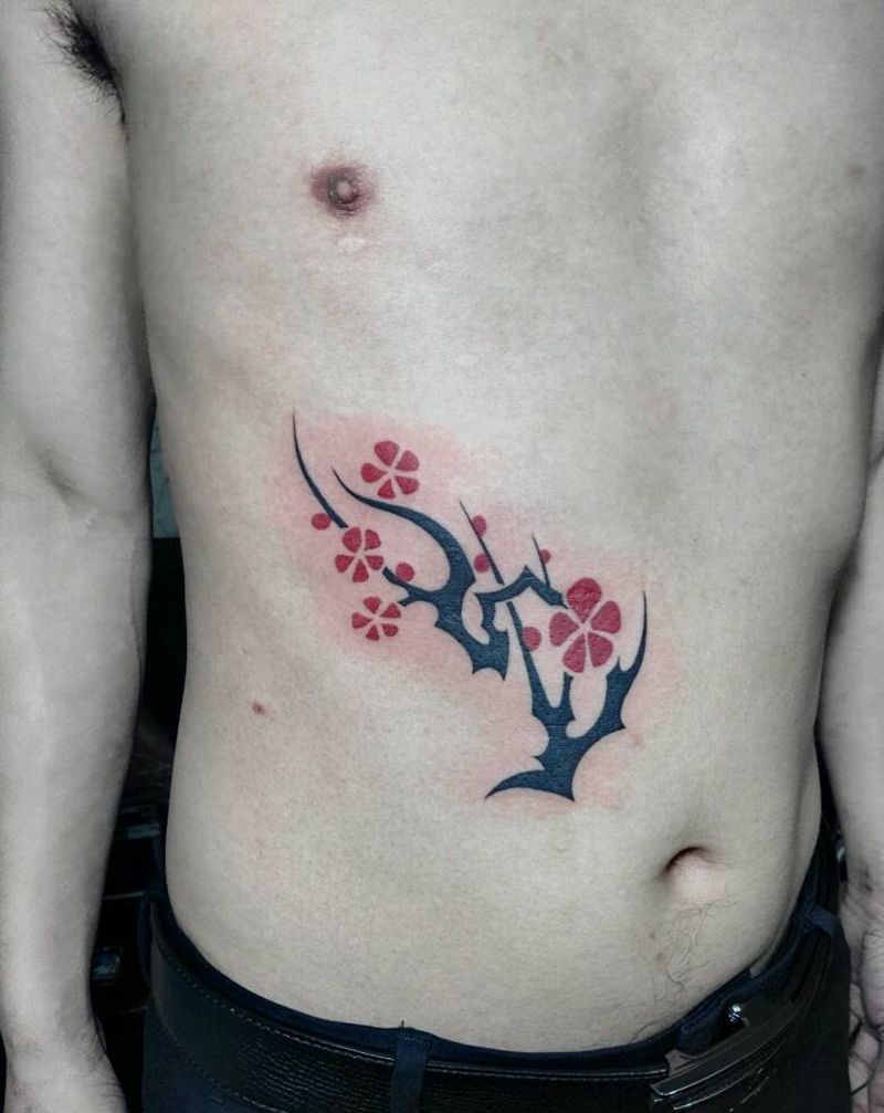 梅花图腾纹身图片