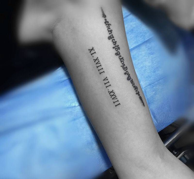 顾客一次做了6个小图纹身图片_成品几何清新纹身图案