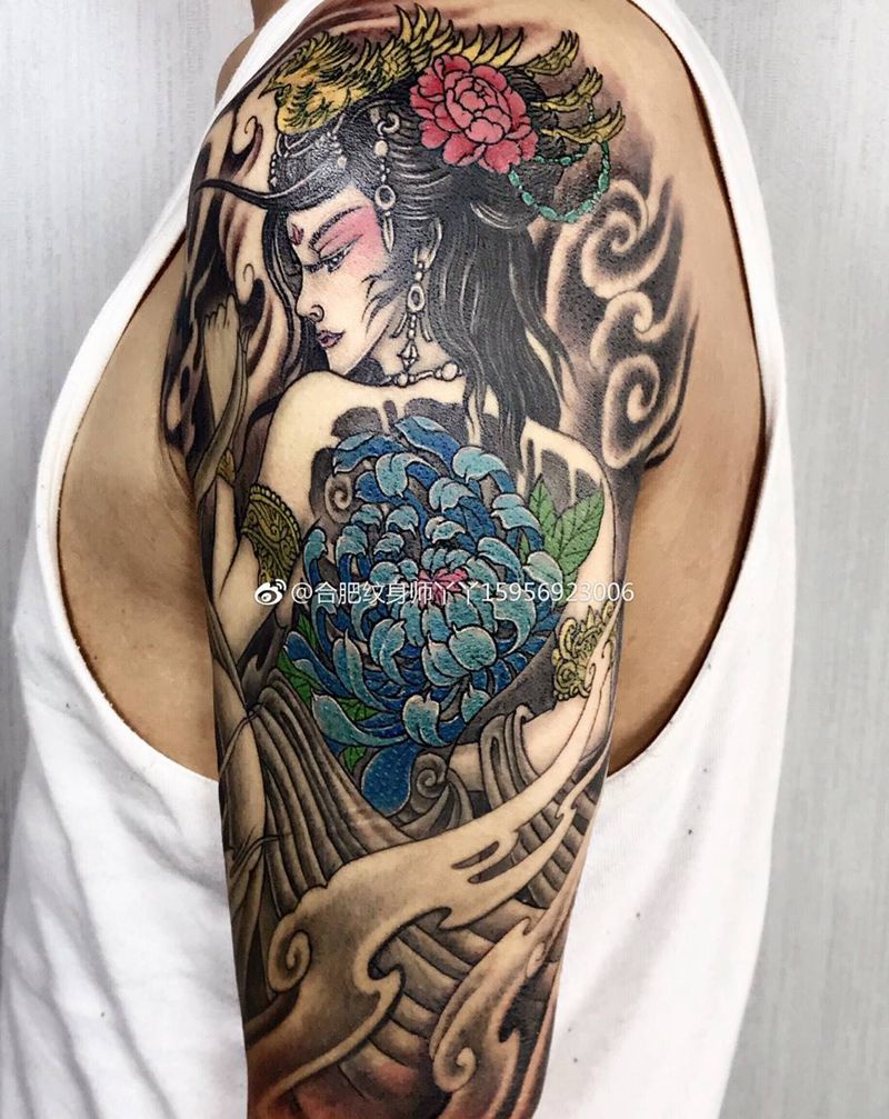 古典人物纹身图片