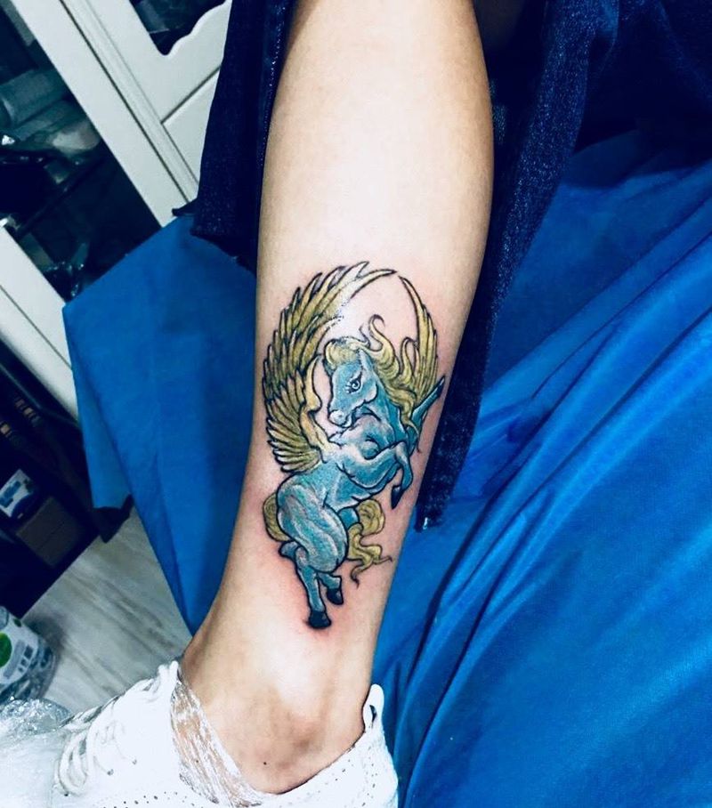 萌萌哒纹身图片_成品脚部欧美动物纹身图案