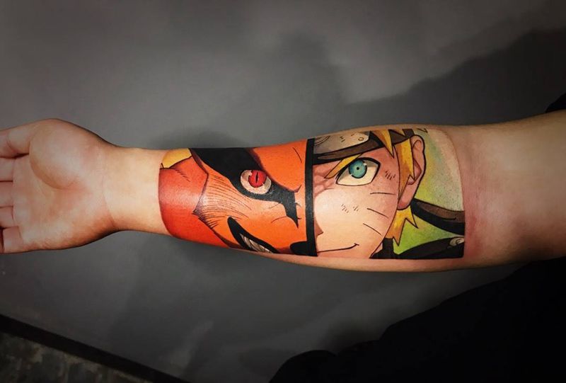 火影,鸣人纹身图片
