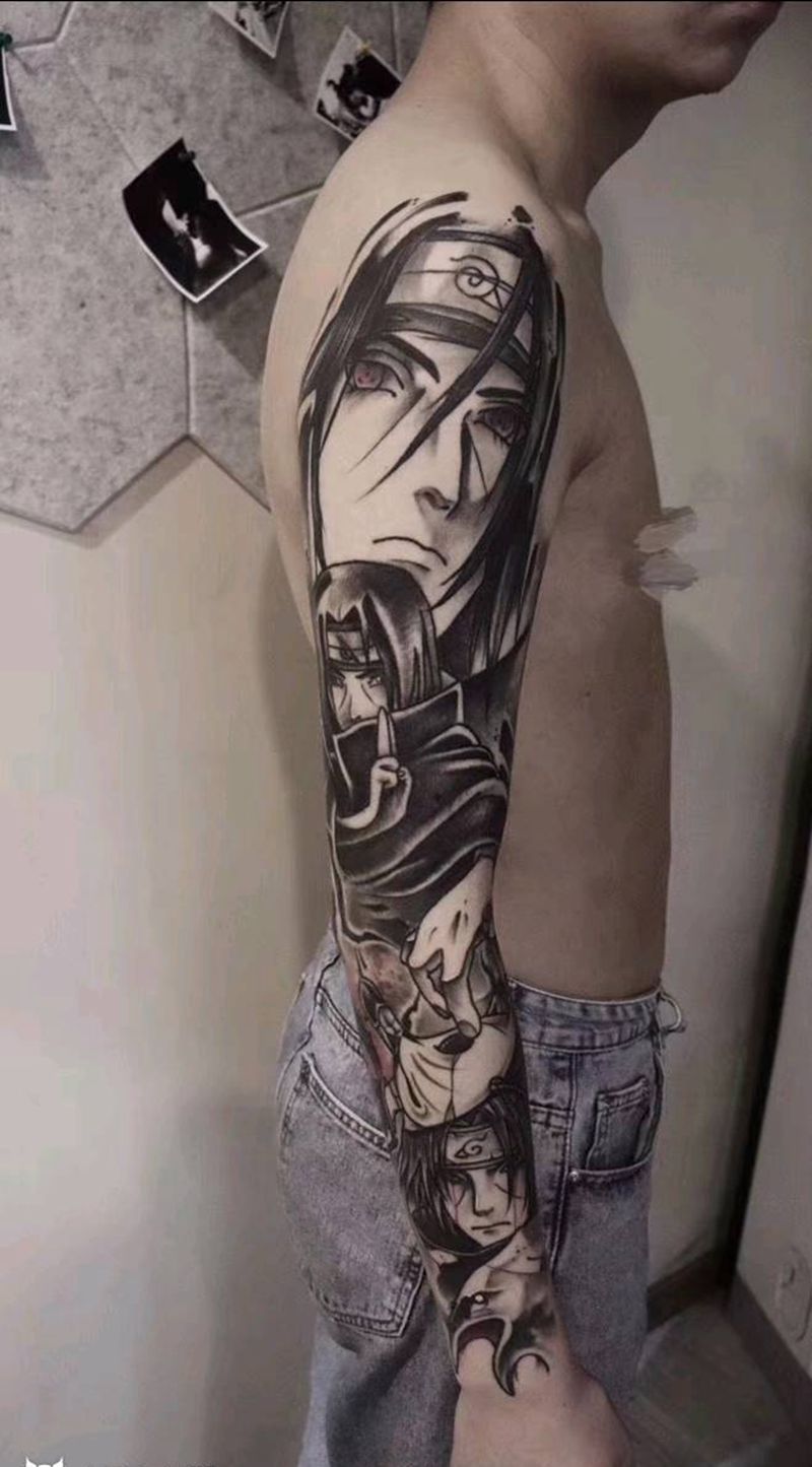 花臂纹身图片_New School纹身图案