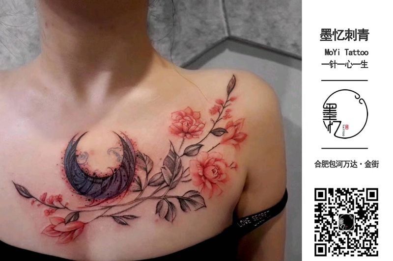 修改添加纹身图片_胸部新传统欧美写实纹身图案