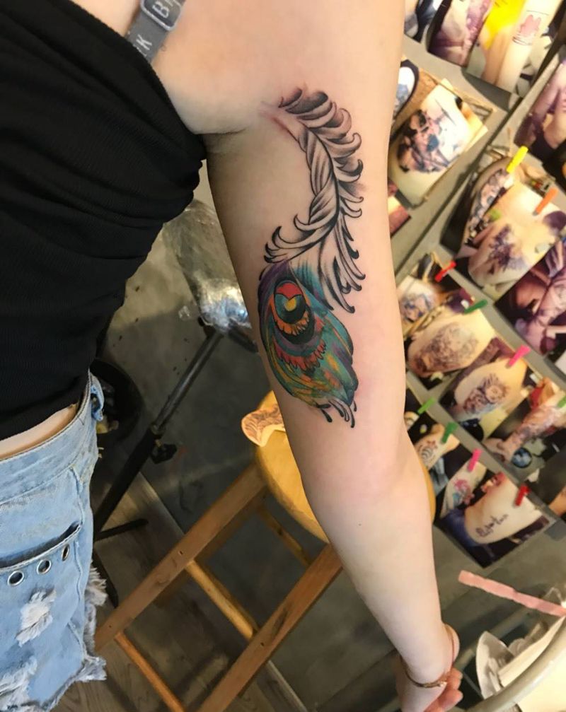 遮盖，了解一下纹身图片_成品手臂欧美写实动物原创纹身图案