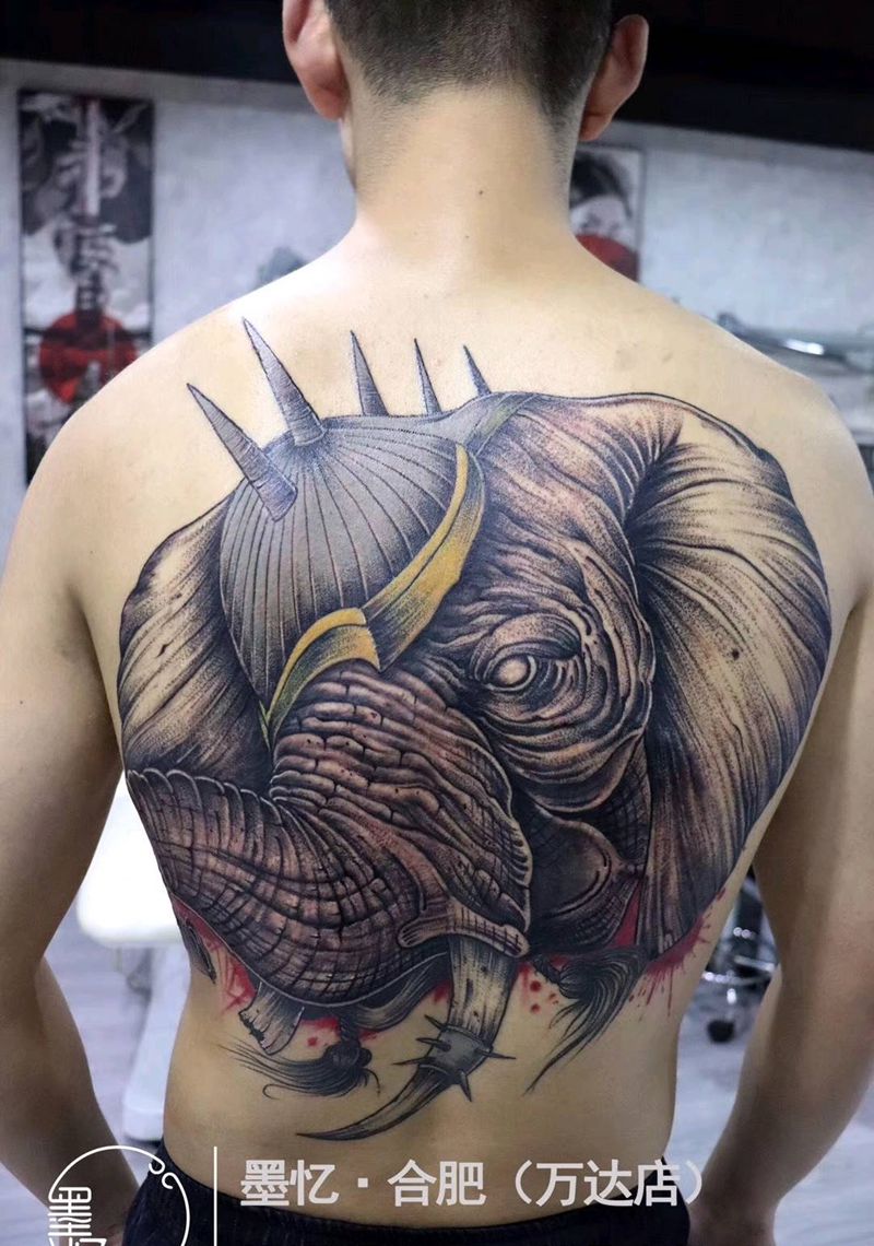 象纹身图片