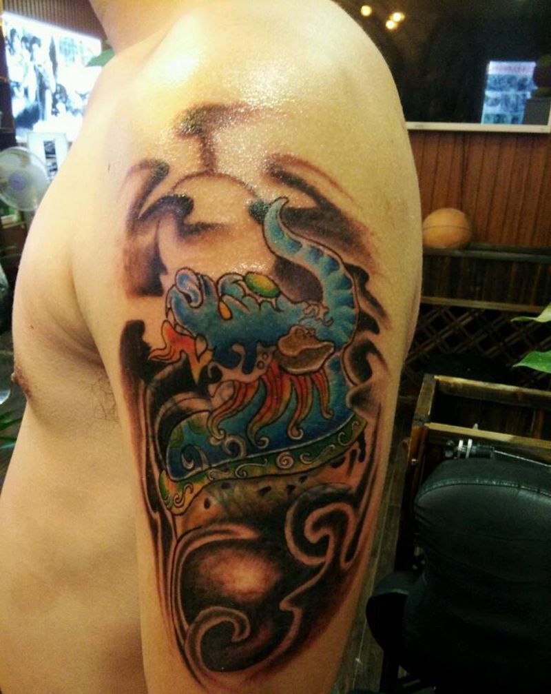 彩色小图纹身图片