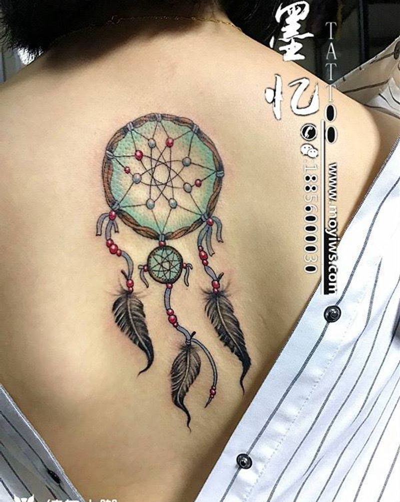 扑梦网纹身图片_成品肩部习俗写实几何原创纹身图案