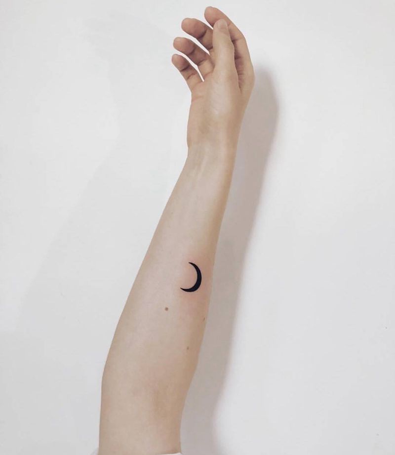 女生手臂小图纹身图片_成品手臂清新纹身图案