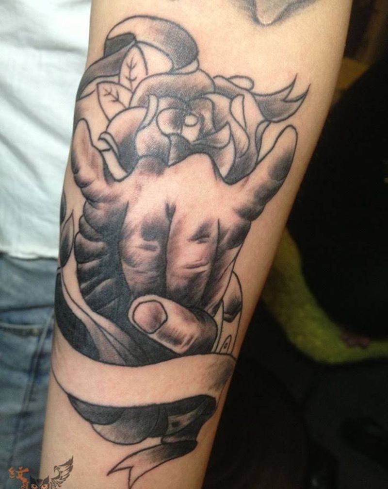 I want you纹身图片_欧美手臂写实原创纹身图案