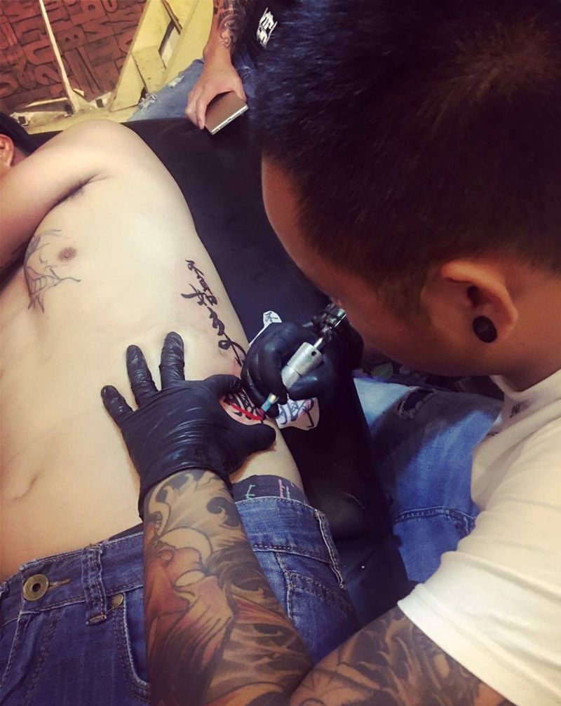 不负如来不负卿.纹身图片_成品腰部传统字符纹身图案