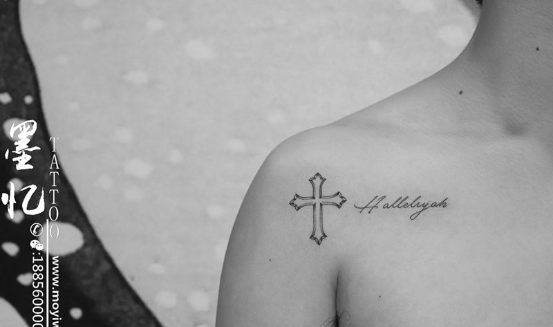 字母图案纹身图片