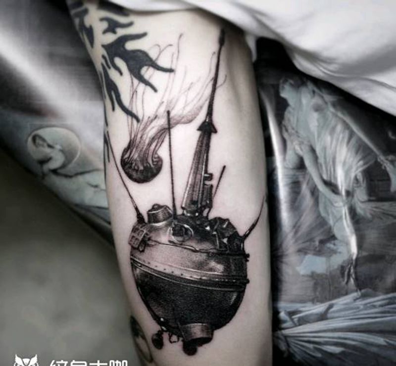 自然刺青處-成为前 作品纹身图片_手臂欧美写实纹身图案