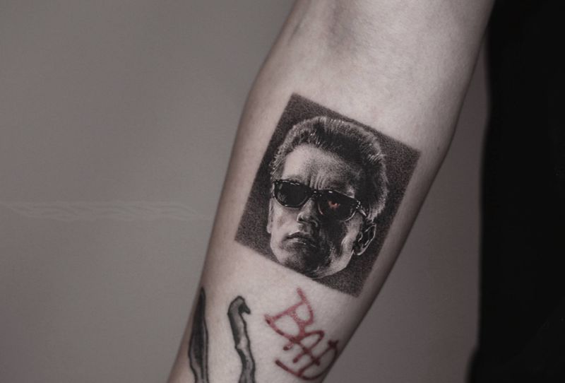 自然刺青處-成为前 作品纹身图片_手臂欧美写实几何纹身图案