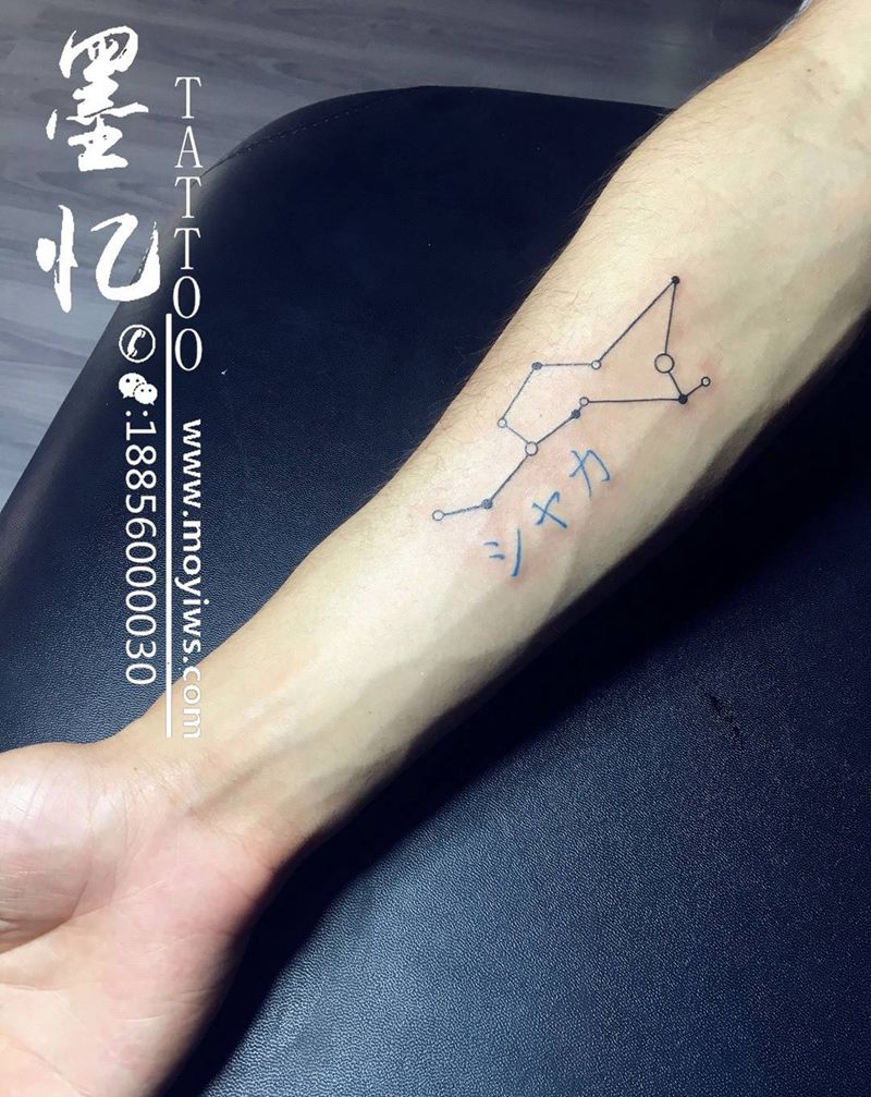 星座图纹身图片