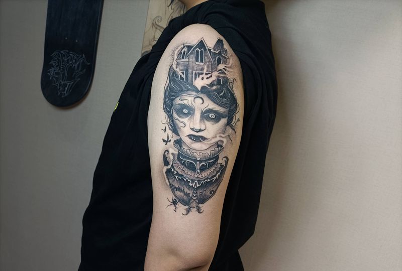 暗黑系纹身图片_暗黑纹身图案