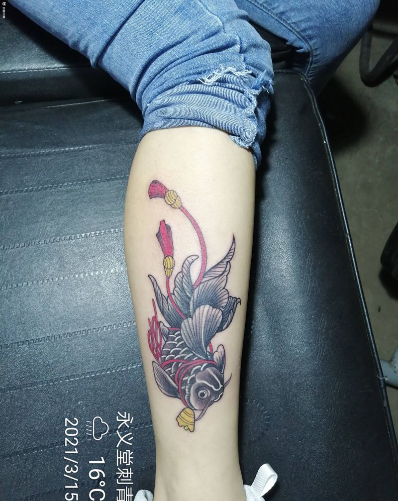 遮盖，芜湖永义堂纹身图片_腿部手臂新传统老传统纹身图案