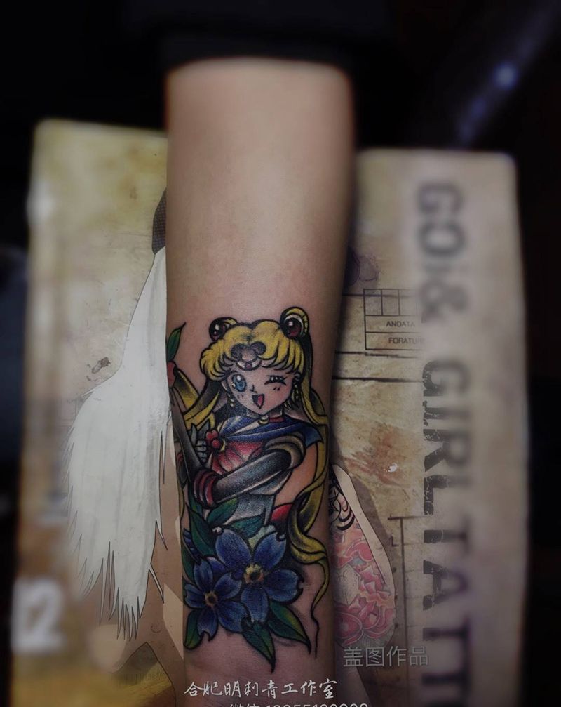 美少女纹身图片