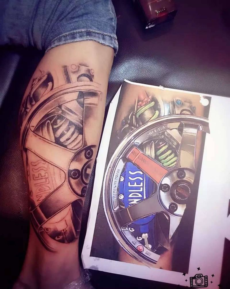 期待上色效果纹身图片