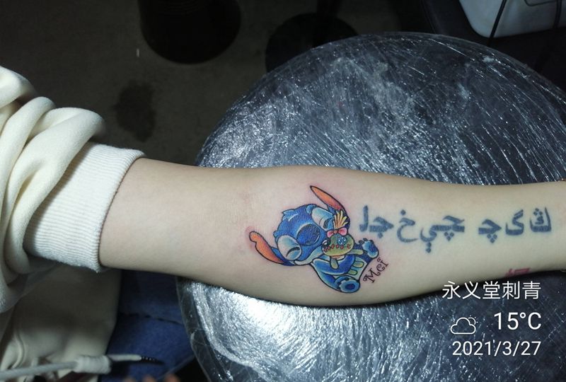 卡通纹身图片_手部手臂New School新传统纹身图案