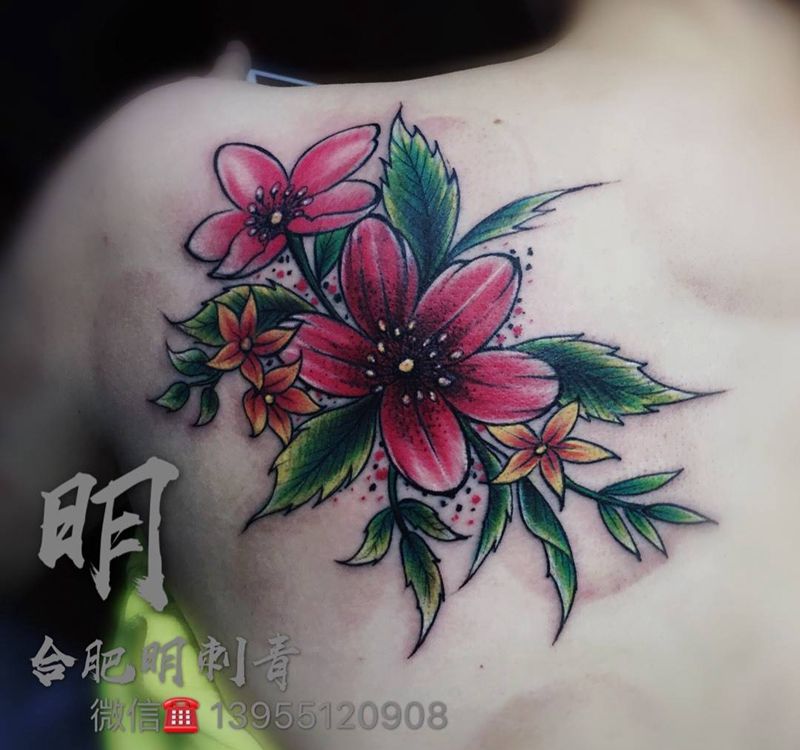 小清新盖图作品纹身图片