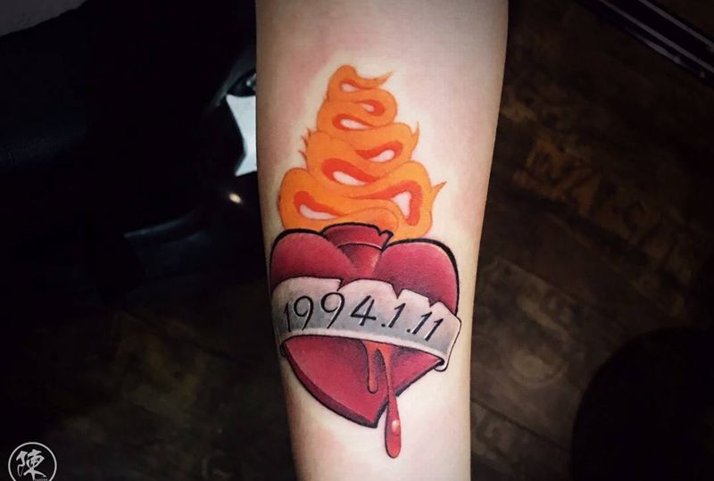 今日两小图纹身图片