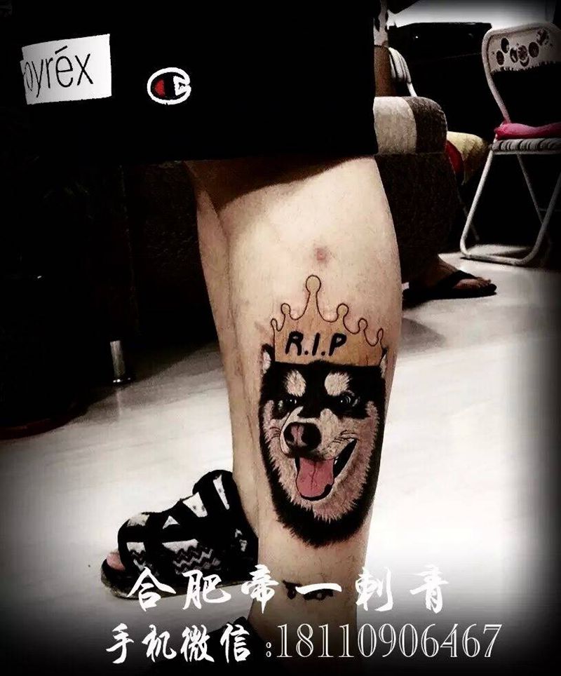 狗狗纹身图片